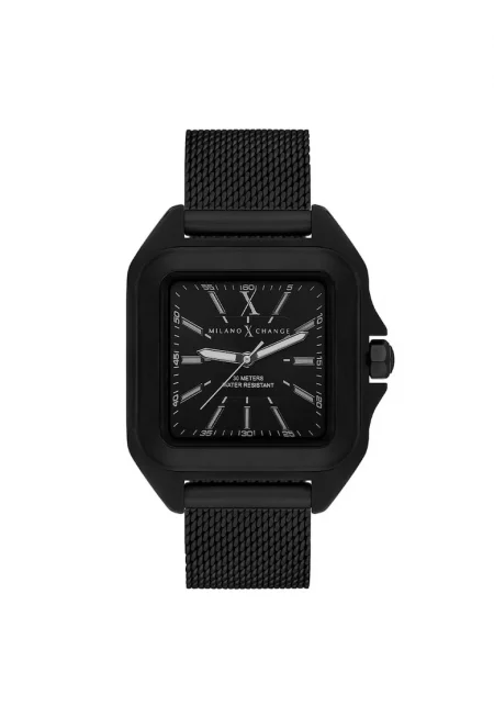 Мъжки часовник  MXU10005 - 38мм - метална каишка - черен