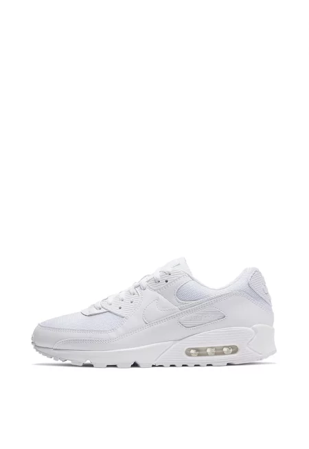 Мъжки обувки  Air Max 90 White Естествена кожа - Бял