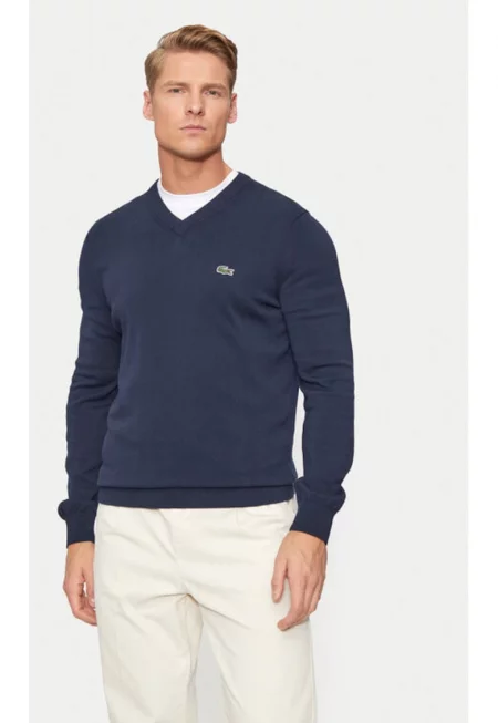 Мъжки пуловер -  303197131 - Памук - XS INTL - Син