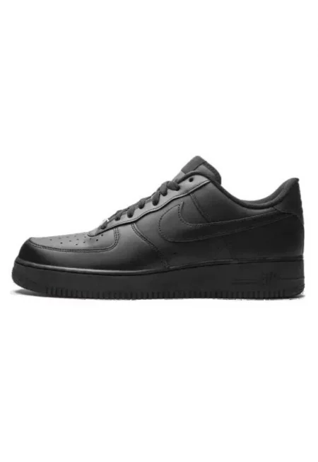 Мъжки спортни обувки  Air Force 1 Low '07 - черни - кожа - универсален дизайн