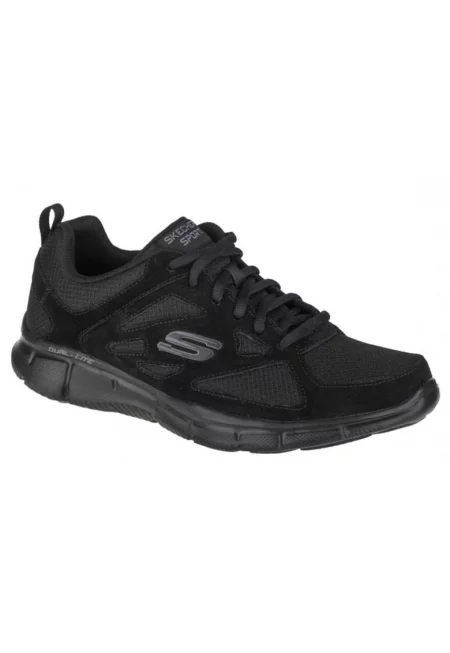 Мъжки спортни обувки Equalizer -  Leather - Black - Черен