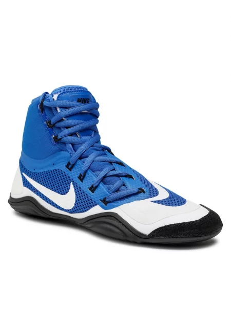 Мъжки спортни обувки -  син - текстилен материал -