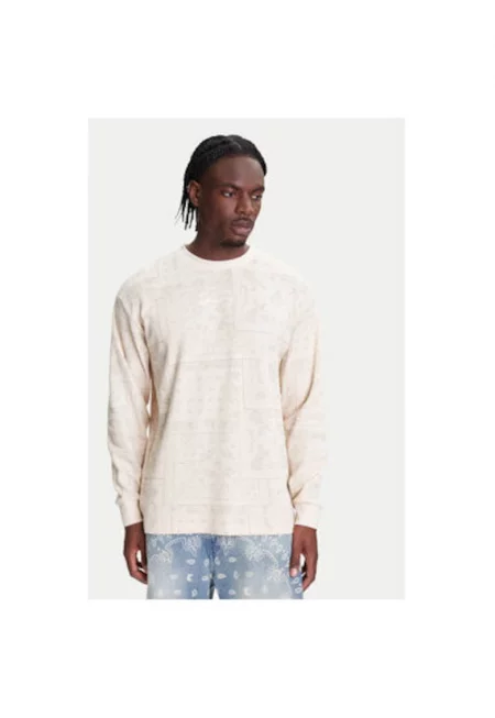 Мъжки суитшърт  PD00005328 - памук - бежов - Бежов