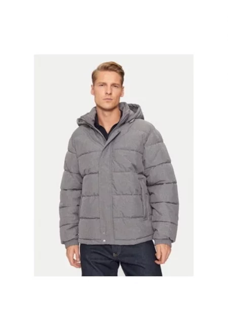 Мъжко яке -  304287251 - Полиестер - Сив - Сив