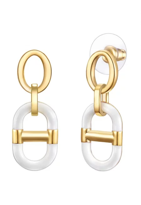 Обеци с покритие от 14K злато - Златист/Жълт