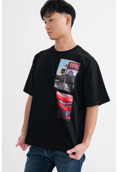 Памучна тениска с принт