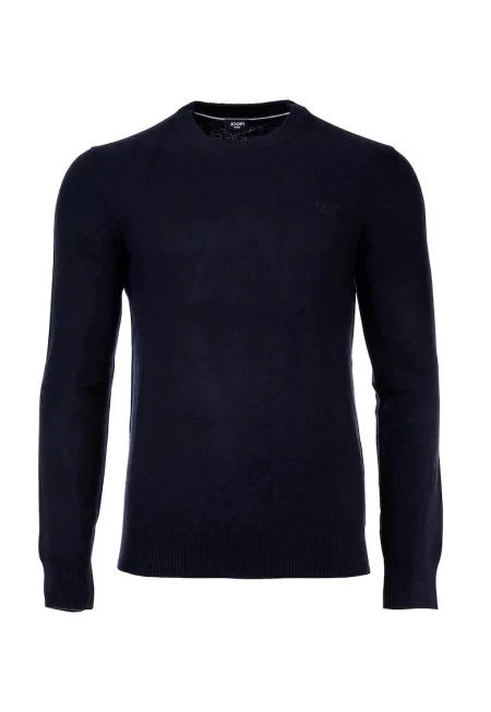 Пуловер Laurelo с вълна - Тъмносин