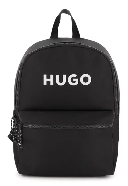 Раница с лого - Бял/Черен