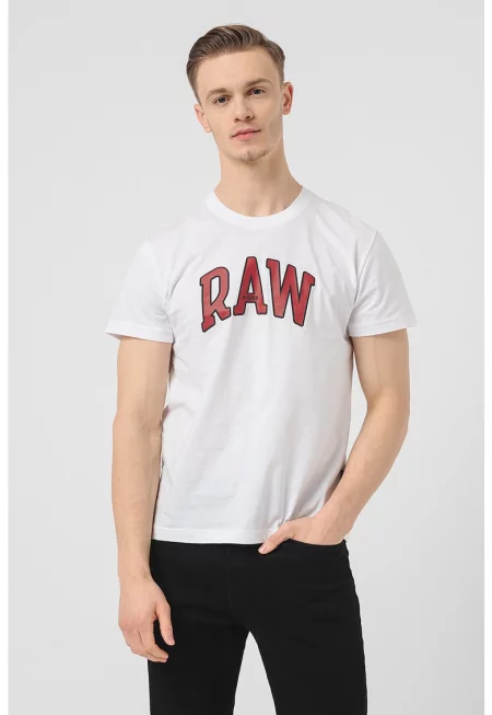 RAW - Тениска от органичен памук с лого