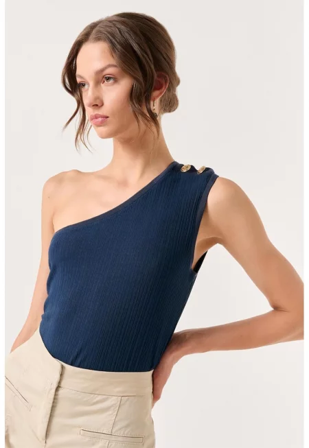 Рипсен топ с голо рамо