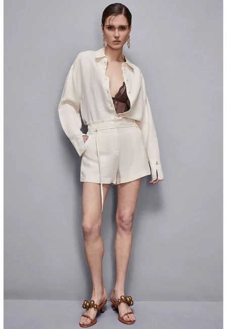 Риза regular-fit - Крем