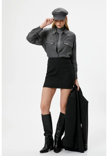 Риза с декоративни джобове