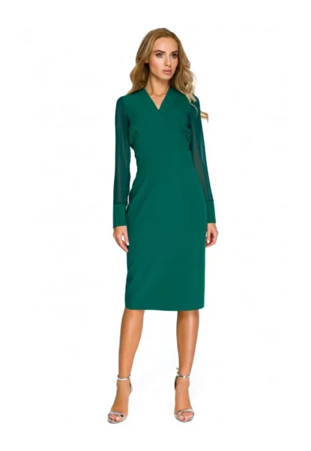 Рокля от шифон -  полиестер/васкоза