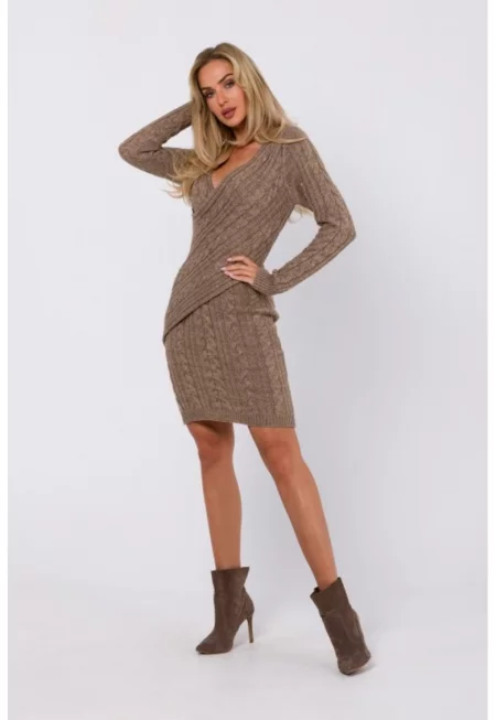 Рокля с плитка отпред -