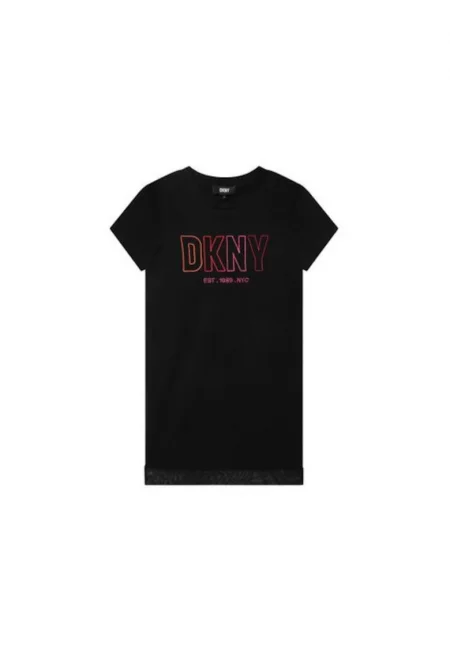 Рокля за момиче -  301987079 - Памук - Черен