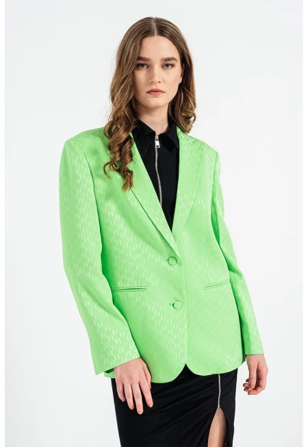 Сако Hun's Pick с монограм - Светлозелен