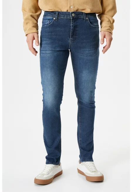 Скини дънки Michael със захабен ефект