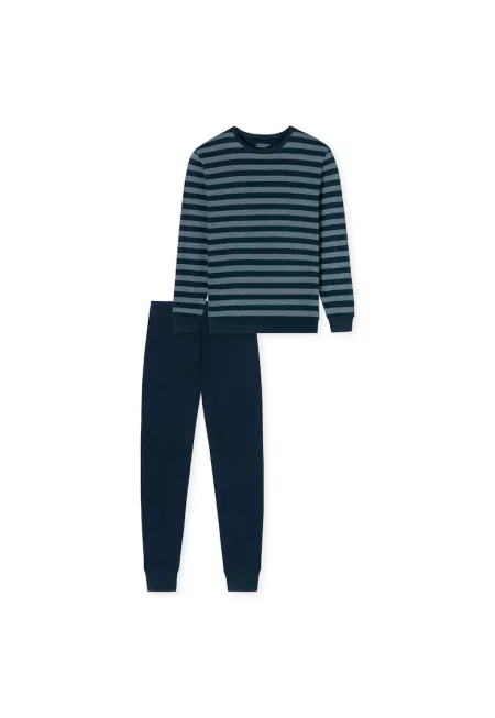 Skiny - Памучна пижама с райе