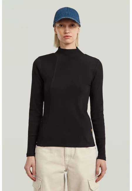 Слим блуза с памук