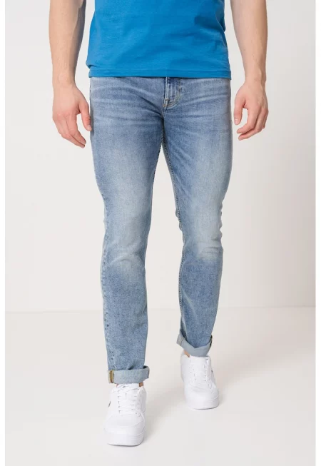 Слим дънки - Светлосин меланж