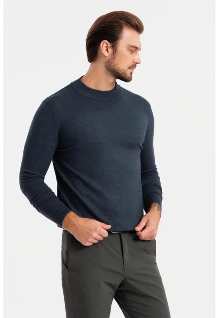 Слим пуловер с фина плетка