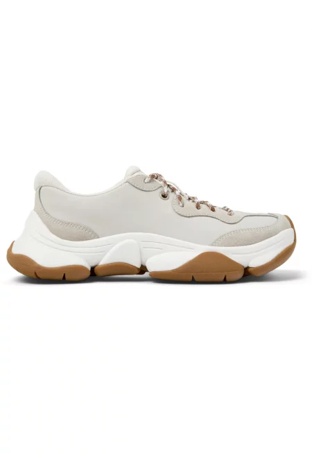 Спортни обувки Karst 2 от кожа и набук - Бял/Светло сив