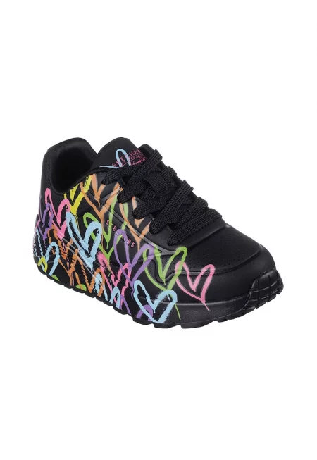 Спортни обувки  за момичета - 314064L - еко кожа - Черен