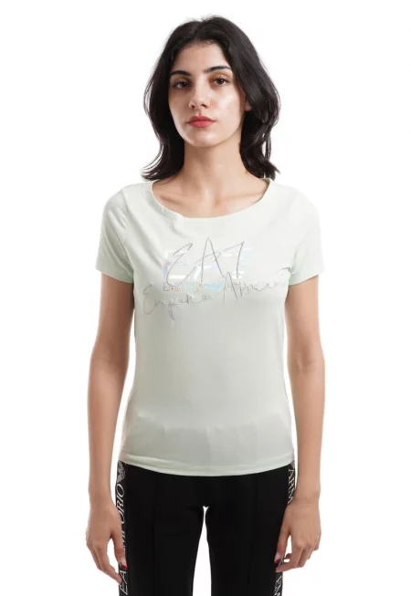 Тениска Emporio Armani  Train Logo Series W Handwritten Tee Crossover 3DTT26TJFKZ01880