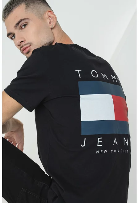 Тениска с гумирано лого