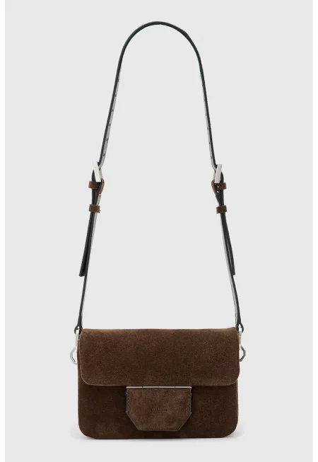 Велурена чанта за рамо