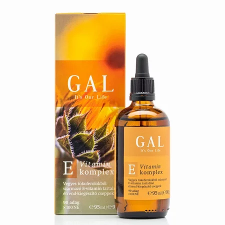 Витамин E комплекс – Антиоксидантна защита, еластична кожа и сърдечна подкрепа, 67 mg, 85 дневни дози, 95 ml капки