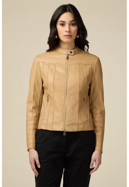 Яке от еко кожа с цип и джобове