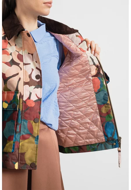 Яке с флорална шарка