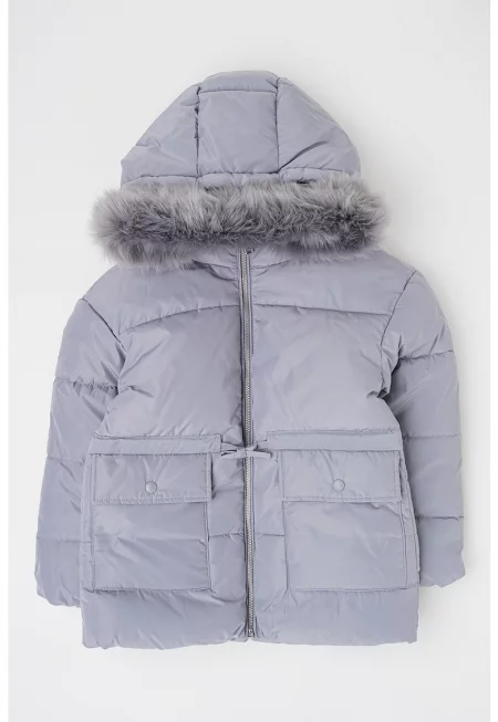 Зимно яке с джобове с капаче