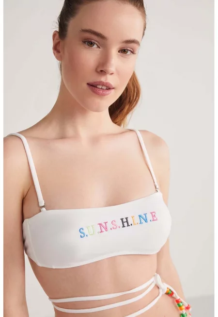 Бански от две части Sunshine с бродерия