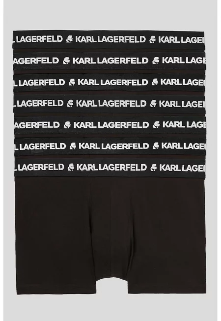 Боксерки с лого - 7 чифта - Черен