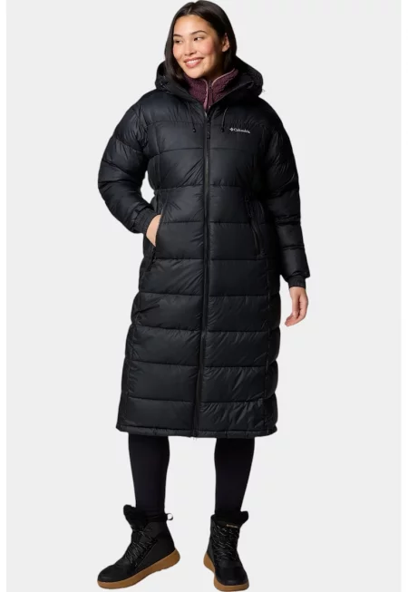 Дълго непромокаемо зимно яке Pike Lake™ с качулка - Черен/Сребрист