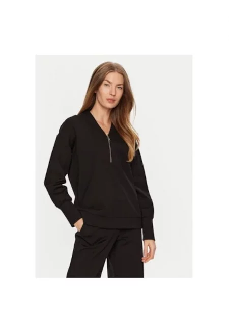 Дамска блуза -  304937774 - Вискоза/Найлон - Черна