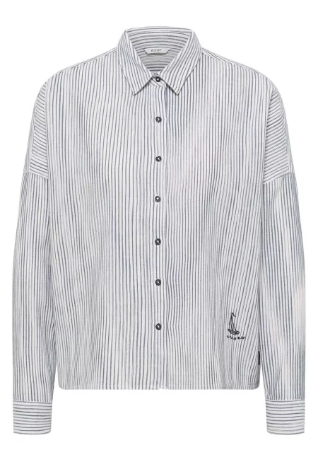 Дамска риза  1016577 - Памук - Син