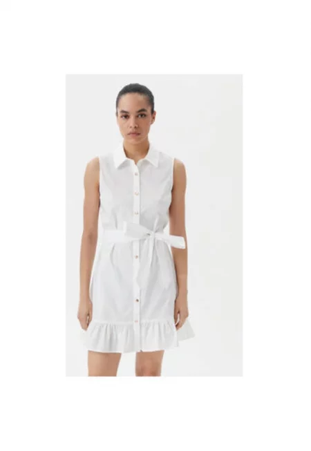 Дамска риза  511BD15020 - Памук - Бял