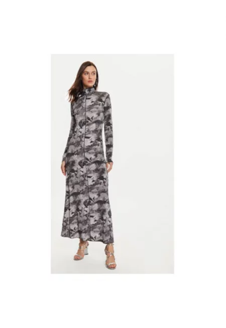 Дамска рокля -  304176586 - Вискоза - Сив