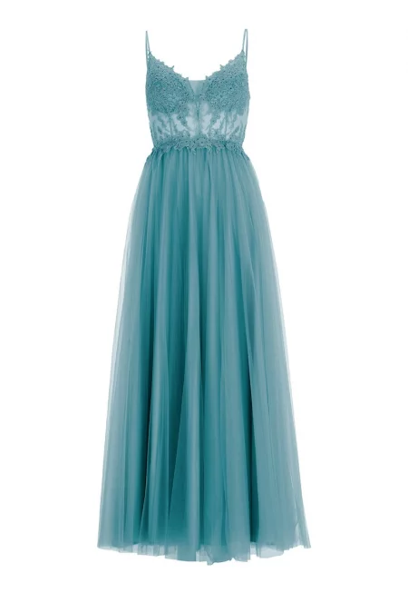 Дамска рокля  5AI059HK - Полиестер - 56797 - Тюркоаз