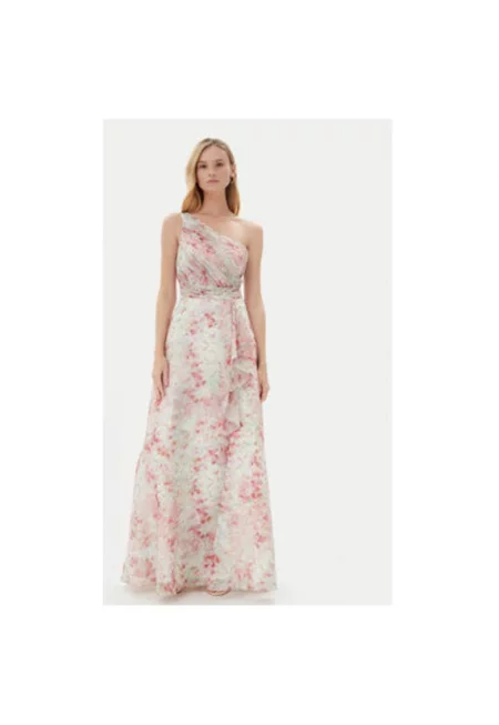 Дамска рокля  5AJ011HK - Полиестер - Многоцветен