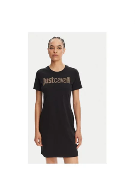 Дамска рокля  78PAOE15 CJ110 - Памук - Черен