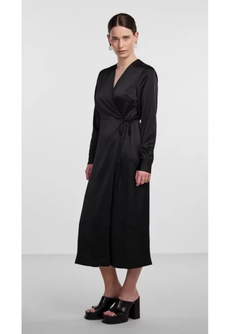 Дамска рокля -  Черна - Полиестер