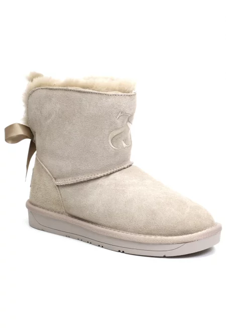 Дамски боти Bow SCW328025 бежов велур