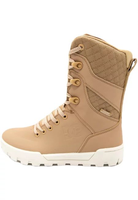 Дамски боти  Nadene High Leg Leather Lace-up - бежови - Бежов