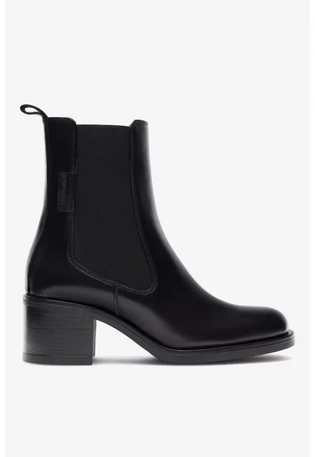 Дамски ботуши  5905588143055 - Естествена кожа - Черни - Черен