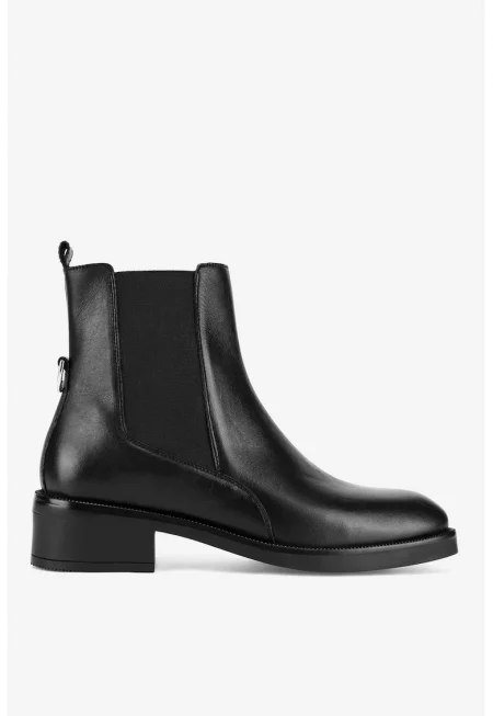 Дамски ботуши  5905588966067 - Естествена кожа - Черни - Черен