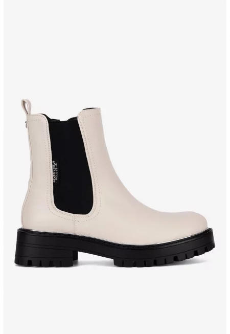 Дамски ботуши  5905588968047 - Синтетични - Бежови - Бежов